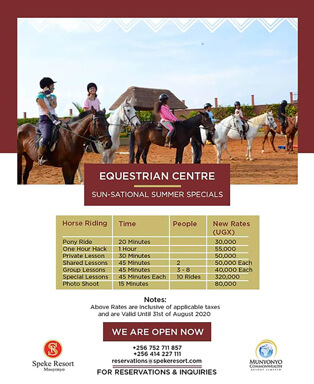 Speke Resort Munyonyo -Equestrian Center