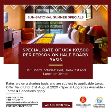 Speke Resort Munyonyo -Sun-sational Summer Specials