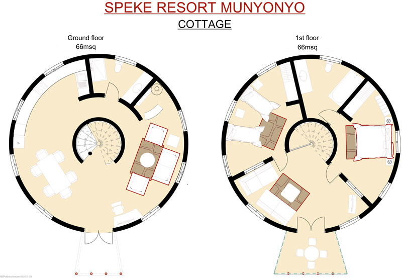 Speke Resort - Cottages Layout/Floor Plan