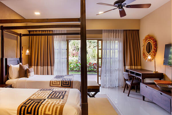 Speke Resort deluxe twin room