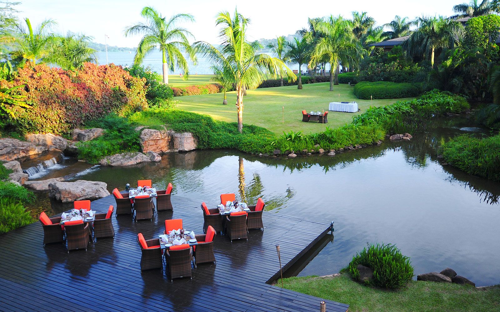 Speke resort Munyonyo lake terrace restaurant